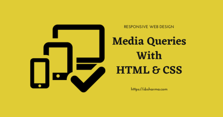 Media queries for responsive web designs