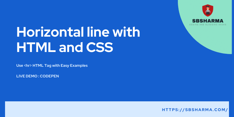 Horizontal line with HTML