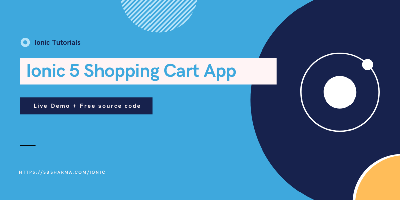 ionic 5 shopping cart app
